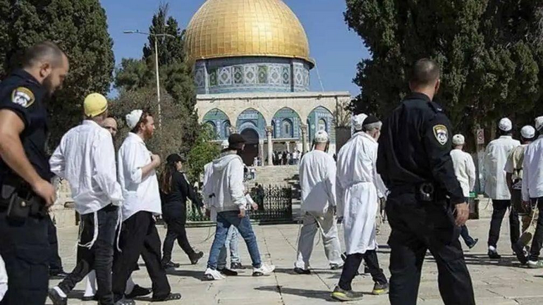 Pemukim Yahudi Israel Paksa Masuk Kompleks Masjid Al-Aqsa
