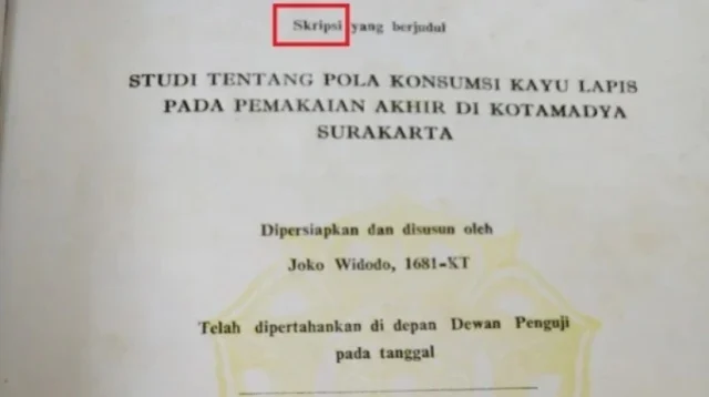 Temuan Mengejutkan! Viral! Digital Forensik Bongkar Kejanggalan Skripsi Jokowi, Disebut Dibuat Tahun 2018