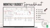 Finance Google Sheets Template