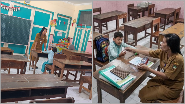 Ngenes Sedih!, SDN Kauman Solo Hanya Dapat 1 Siswa Baru, Abrizam Sepi Jalani MPLS Sendirian
