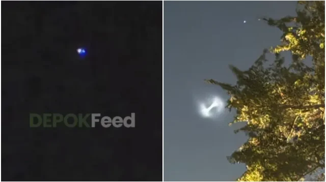 Viral! Video Penampakan UFO di Depok: Warnanya Biru, Pesawat atau Layangan?