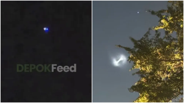 Viral! Video Penampakan UFO di Depok: Warnanya Biru, Pesawat atau Layangan?