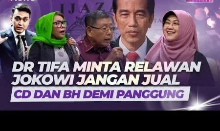 Dr Tifa Sindir Relawan Jokowi: Jangan Jual BH dan CD Demi Panggung