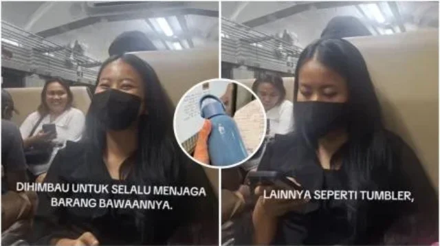 Viral! Video Imbauan Jaga Tumbler Masing-Masing di Kereta, Warganet Syok!