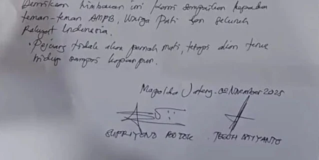 Suara Perlawanan Kepada Bupati Pati Sudewo Menggema dari Balik Jeruji