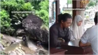 Viral! Video Sepasang Kekasih Mesum Siang Bolong Saat Ramadhan di Balik Batu Besar
