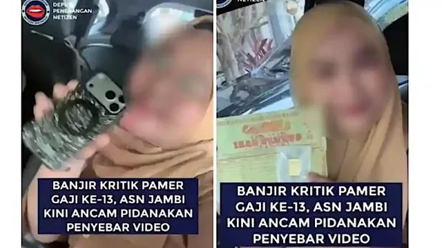 Pamer dapat Beli iPhone dan Emas dari Gaji ke-13, Empat ASN Jambi Dipanggil Pamer dapat Beli iPhone dan Emas dari Gaji ke-13, Empat ASN Jambi Dipanggil