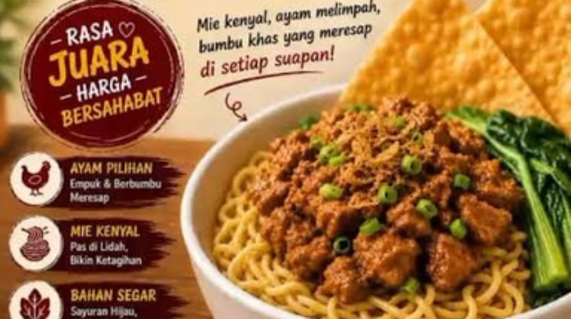 Menikmati "MIE AYAM KESAYANGAN" di Talang Kelapa, Kota Palembang