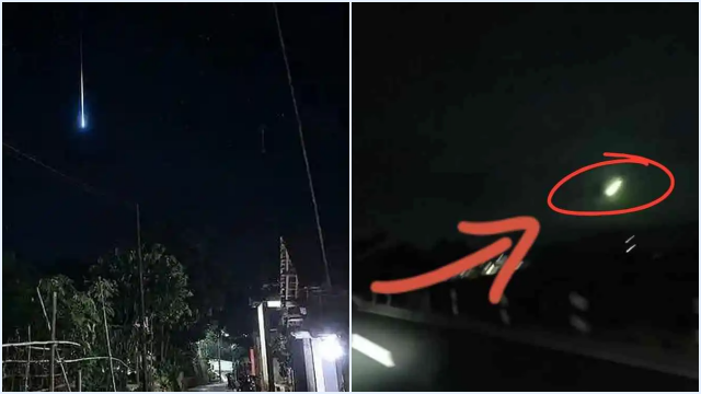 Viral! Cahaya Misterius Mirip Meteor Jatuh Hebohkan Langit Ciamis, Warga Kepo Penasaran